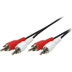 Kabel LogiLink RCA (Cinch) x2 - RCA (Cinch) x2 2.5m czarny (CA1039)