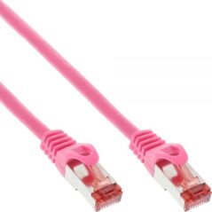 InLine Patchcord S/FTP, PiMF, Cat.6, PVC, różowy 2m (76402M)