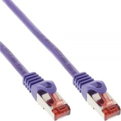 InLine Patch Kabel Sieciowy S/FTP PiMF Cat.6 PVC copper fioletowy 7.5m - 76407P