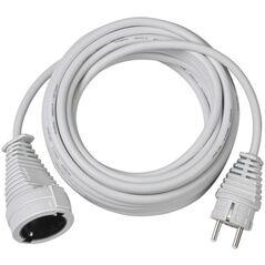 Brennenstuhl Quality plastic extension cable 5m white H05VV-F 3G1,5 (1168440) (BNN1168440) έως 12 άτοκες Δόσεις