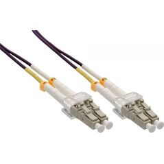 InLine Światłowodowy Duplex Kabel LC/LC 50/125µm OM4 0.5m - 88544P