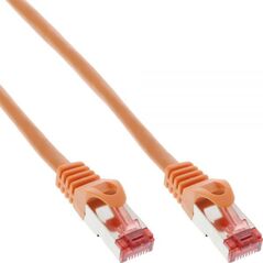 InLine Patchcord S/FTP, PiMF, Cat.6, PVC, pomarańczowy 0.25m (76422O)