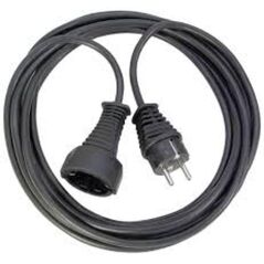 Brennenstuhl Quality plastic extension cable 5m black H05VV-F 3G1,5 (1165440) (BNN1165440) έως 12 άτοκες Δόσεις
