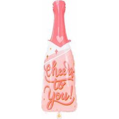 PartyDeco Balon foliowy Butelka, cheers to you, 28x87 cm one size