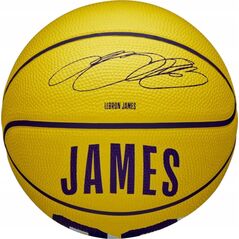 Μπάλα Μίνι Wilson NBA Player Icon LeBron James WZ4027701XB Żółte 3