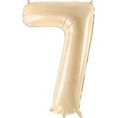 Balon fol.Cyfra 7 72cm beż 35225