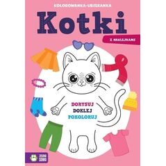Kolorowanka ubieranka Kotki  98443