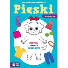 Kolorowanka ubieranka Pieski 98450
