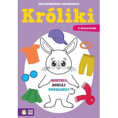 Kolorowanka ubieranka Króliczki  98467