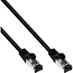 InLine INLINE Patchkabel Cat.8.1 S/FTP PiMf 2000MHz halogenfrei Kupfer schwarz 1m