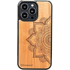 BeWood Drewniane Etui iPhone 13 Pro MANDALA JABŁOŃ