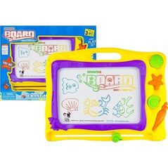 LeanToys Tablica Znikopis Morski + 3 Pieczątki Kolorowe Tło