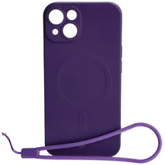 Bizon Case Silicone Magnetic Apple iPhone 14 plum
