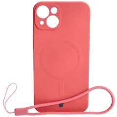 Bizon Case Silicone Magnetic Apple iPhone 13 dirty pink