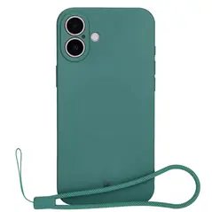 Bizon Case Silicone Magnetic Apple iPhone 16 dark green