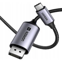 Kabel USB Ugreen USB-C - DisplayPort 2 m Szary (6941876221585)
