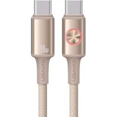 Καλώδιο USAMS Huan Series SJ751 240W USB-C σε USB-C 1,2 m τιτανίου