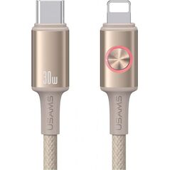 Καλώδιο USAMS Huan Series SJ753 30W USB-C σε USB-C 1,2 m τιτάνιο