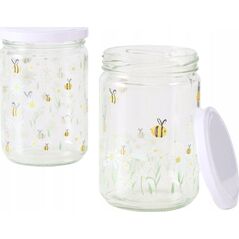 Βιδωτά βάζα αποθήκευσης HONEY, 500 ml, 2 τεμ.