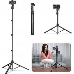 Statyw 1.6m Kijek Selfie 1/4 Uchwyt na Telefon Pilot Bluetooth / ULANZI TB64z