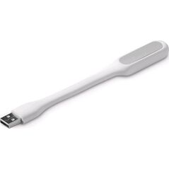C-TECH USB λάμπα για φορητό υπολογιστή UNL-04, ευέλικτη, λευκή