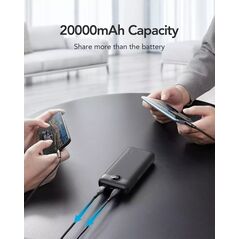 Powerbank  Powerbank Bateria zewnętrzna VEGER L20S - 20 000mAh LCD Quick Charge PD 20W czarny (VP2039PD  / W2039PD )