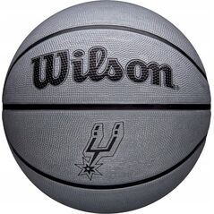 Wilson NBA Team Tribute Solid San Antonio Spurs Ball WZ4025427XB Srebrne 5
