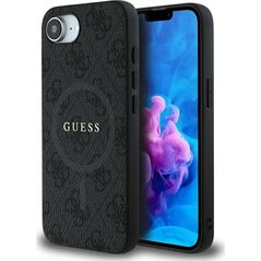 Etui Guess 4G Ring Classic Logo MagSafe  do iPhone 16e czarny
