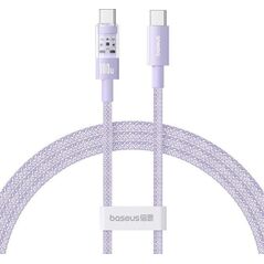 Καλώδιο Baseus Gem Τύπου C-Τύπου C 100W 1m (μωβ)