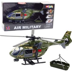 Helikopter Wojskowy Militarny Hak Nosze Światła Dźwięki 1:12 EDUKAMP