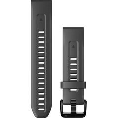 Garmin Pasek silikonowy na nadgarstek QuickFit 20 (grafitowy / czarna sprzączka) (010-13102-01)