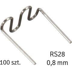 Aptel Zszywki do zgrzewarek i spawarek plastiku rs28 0,8 mm, 100 szt, srebrne (AG713A)