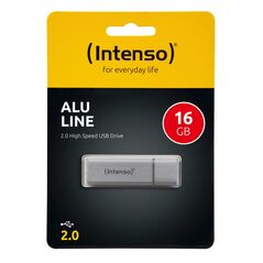 Intenso USB 2.0 Stick 16GB Alu Line Silver (3521472) (NSO3521472) έως 12 άτοκες Δόσεις
