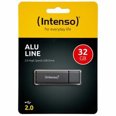 Intenso USB 2.0 Stick 32GB Alu Line Anthracite (3521481) (NSO3521481) έως 12 άτοκες Δόσεις