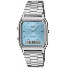 Casio Ρολόι Χρονογράφος Μπαταρίας με Ασημί Μεταλλικό Μπρασελέ (AQ-230A-2A1MQYES) (CASAQ-230A-2A1MQYES) έως 12 άτοκες Δόσεις
