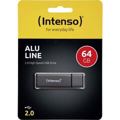 Intenso USB 2.0 Stick 64GB Alu Line Anthracite (3521491) (NSO3521491) έως 12 άτοκες Δόσεις