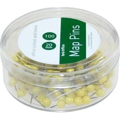 Καρφίτσες Stickn 4mmx20mm κίτρινο 100τεμ/πακ - (100 τεμ.)