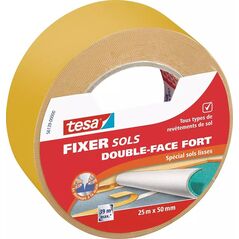 tesa® Διπλής όψης κολλητική ταινία, καθολική, 25m x 50mm, μπεζ