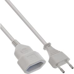 Προέκταση Euro InLine®, Eurostecker an Eurokupplung, λευκό, 0,2m