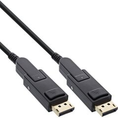 Καλώδιο InLine® DisplayPort 1.4 AOC, 8K4K, Αποσπώμενος σύνδεσμος DisplayPort, 10m