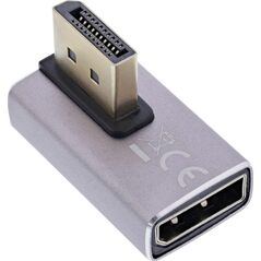 InLine® DisplayPort 1.4 Adapter, DisplayPort St/ Bu, 90° κάθετα δεξιά, 8K UHD