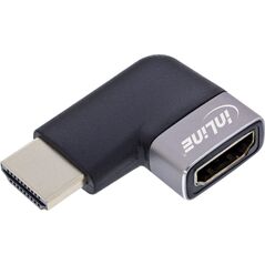 InLine® HDMI Adapter, HDMI A αρσενικό / θηλυκό, 90° αριστερά, 8K UHD