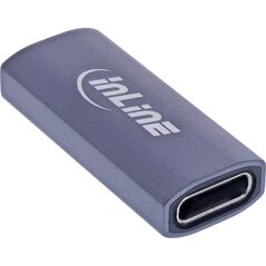 Προσαρμογέας InLine® USB4, Υποδοχή USB-C/Υποδοχή, Αλουμίνιο, γκρι