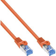 Καλώδιο Patch InLine®, Cat.6A, S/FTP, TPE (LSZH), CCA, πορτοκαλί, 1m