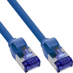 Καλώδιο Patch InLine® Slim, Cat.6A, S/FTP, TPE (LSZH) ευέλικτο, PoE, μπλε, 25m