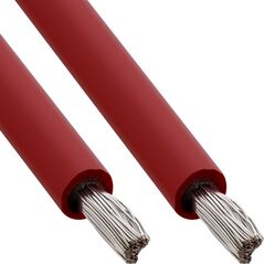 Καλώδιο εγκατάστασης ηλιακών συστημάτων InLine® H1Z2Z2-K 4mm² κόκκινο 100m