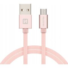 Swissten Textile Quick Charge Universal Micro USB Data and Charging Cable 2.0m