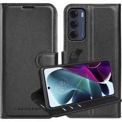 Mocco Smart Magnet Book Case For Motorola Moto G200 5G Black