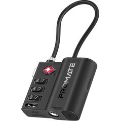 Promate TagLock TSA Luggage Lock with Smart Precision Tracking Tag + Apple Find My