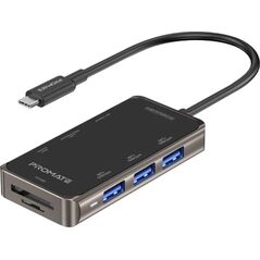PROMATE PrimeHub-Mini 8in1 USB-C Hub HDMI 4K / LAN / PD 100W / SD / 3x USB 3.0